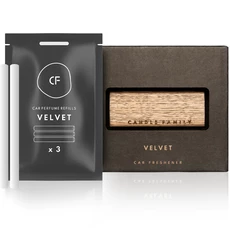 Ąžuolinis automobilio kvapo laikiklis į groteles su papildymu VELVET