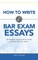 How to Write Bar Exam Essays