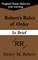Robert's Rules of Order (in Brief)
