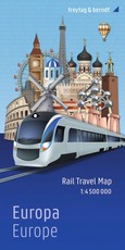 freytag & berndt Rail Travel Map Europa 1:4,5 Mio.