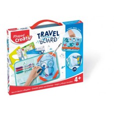 Piešimo rinkinys kelioninis su trafaretais MAPED CREATIVE