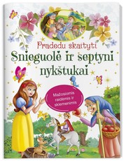 SNIEGUOLĖ IR SEPTYNI NYKŠTUKAI. Pradedu skaityti. Didžiosiomis raidėmis ir skiemenimis