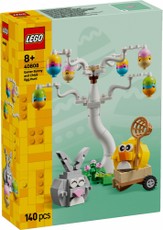 LEGO „Velykų kiškis ir viščiukas: kiaušinių medžioklė“
