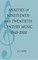 Analyses of Nineteenth- and Twentieth-Century Music, 1940-2000