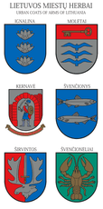 Lipdukų rinkinys su Lietuvos miestų herbais (Ignalina)