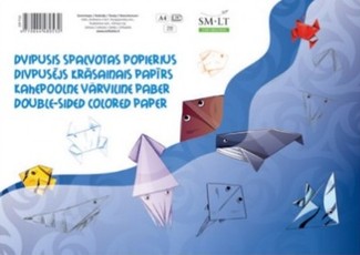 Spalvotas popierius dvipusis, A4, 16 lapų, 8 spalvos 2SP-P16