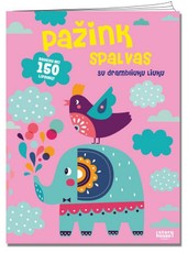 Pažink spalvas. Užduotėlės su lipdukais