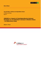 ANHANG zu: Impacts of Interdependencies between Strategies on an Individual's Increase in Relative Status - An Exploratory Study