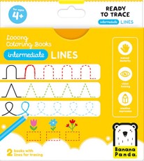 Spalvinimo kortelės „Looong Coloring Books Ready to Trace – Intermediate Lines“