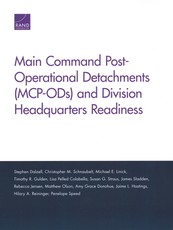 Main Command Post-Operational Detachments (MCP-ODs) and Division Headquarters Readiness
