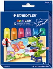 Gelinės kreidelės STAEDTLER NORIS CLUB, metalizuotų 6 sp.