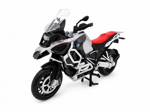 Motociklas MSZ 1:12 BMW R1250 GS Adventure, sidabro spalvos