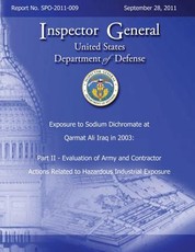 Exposure to Sodium Dichromate at Qarmat Ali Iraq in 2003