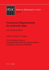 Functional Requirements for Authority Data