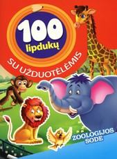 Zoologijos sode. 100 lipdukų su užduotėlėmis
