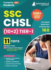 SSC CHSL Tier 1 Book 2023 (English Edition) - 8 Full Length Mock Tests and 3 Previous Year Papers (1100 Solved Questions) with Free Access to Online Tests
