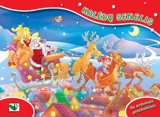 Kalėdų senelis. Knygelė su erdviniais paveikslėliais