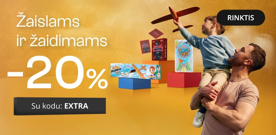 VISIEMS žaislams ir žaidimams -20%