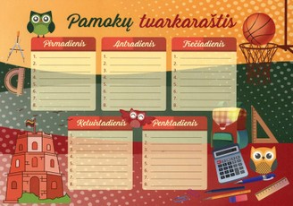 Pamokų tvarkaraštis