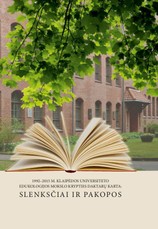 1992–2015 m. Klaipėdos universiteto Edukologijos mokslo krypties daktarų karta: slenksčiai ir pakopos