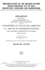 Implementation of the Biggert-Waters Flood Insurance Act of 2012