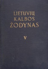 Lietuvių kalbos žodynas V