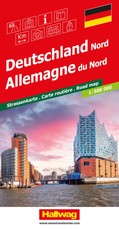 Hallwag Strassenkarte Deutschland Nord 1:500.000