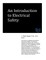 An Introduction to Electrical Safety