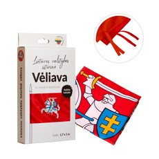 Lietuvos istorinė vėliava 100 x 170 cm (Itin aukštos kokybės, su raišteliais ir kišene)