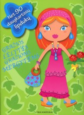 Gražios lėlytės gražioms mergytėms. Net 90 daugkartinių lipdukų (žalia)