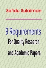 9 Requirements for Quality Research and Academic Papers
