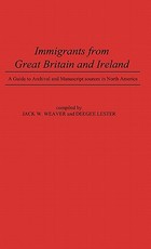 Immigrants from Great Britain and Ireland