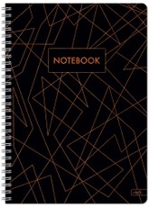 Sąsiuvinis su spirale A5 100lap 70g lang BRONZE