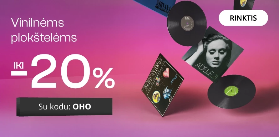 Vinilinės plokštelės - extra nuolaidos iki -20%!