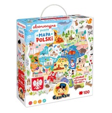 Stebėjimo dėlionė - Lenkijos žemėlapis 100 vnt.