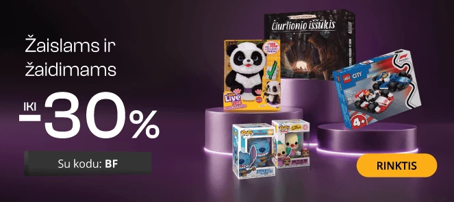 Žaislams ir žaidimams - extra nuolaidos iki -30%