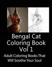 Bengal Cat Coloring Book Vol 1