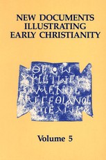 New Documents Illustrating Early Christianity, 5