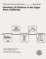 Inventory of Lifelines in the Cajon Pass, California (FEMA 225)