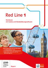 Red Line 1.Workbook mit Audios und Vokabelübungssoftware Klasse 5.  Ausgabe für Bayern ab 2017