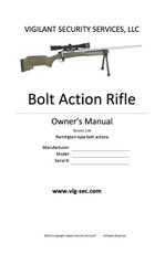 Bolt Action Rifle Owner's Manual