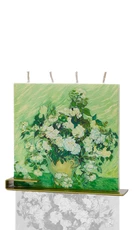 Žvakė FLATYZ „Vincent Van Gogh – Still Life: Vase with Pink Roses“ Žvakė FLATYZ „Vincent Van Gogh – Still Life: Vase with Pink Roses“