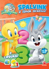 Baby Looney Tunes. Spalvink ir išmok skaičius