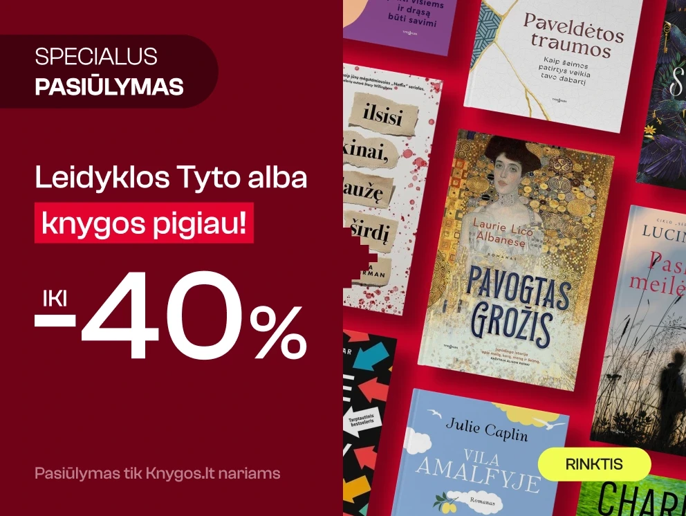 Leidyklos TYTO ALBA knygoms iki -40%!