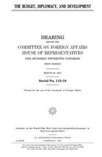 The budget, diplomacy, and development