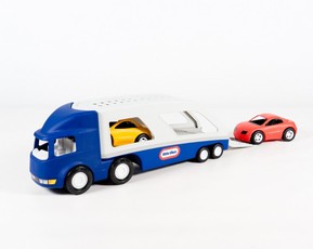 Didelis žaislinis autovežis (automobilių pervežėjas)