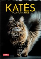 Sieninis kalendorius 2026. Katės (A3)