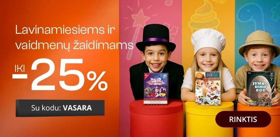 Lavinamieji ir vaidmenų žaidimai iki -25%