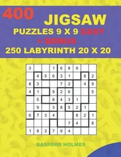 400 JIGSAW puzzles 9 x 9 EASY + BONUS 250 LABYRINTH 20 x 20