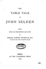 The Table Talk of John Selden